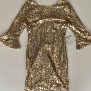 Gold Cocktail Dress